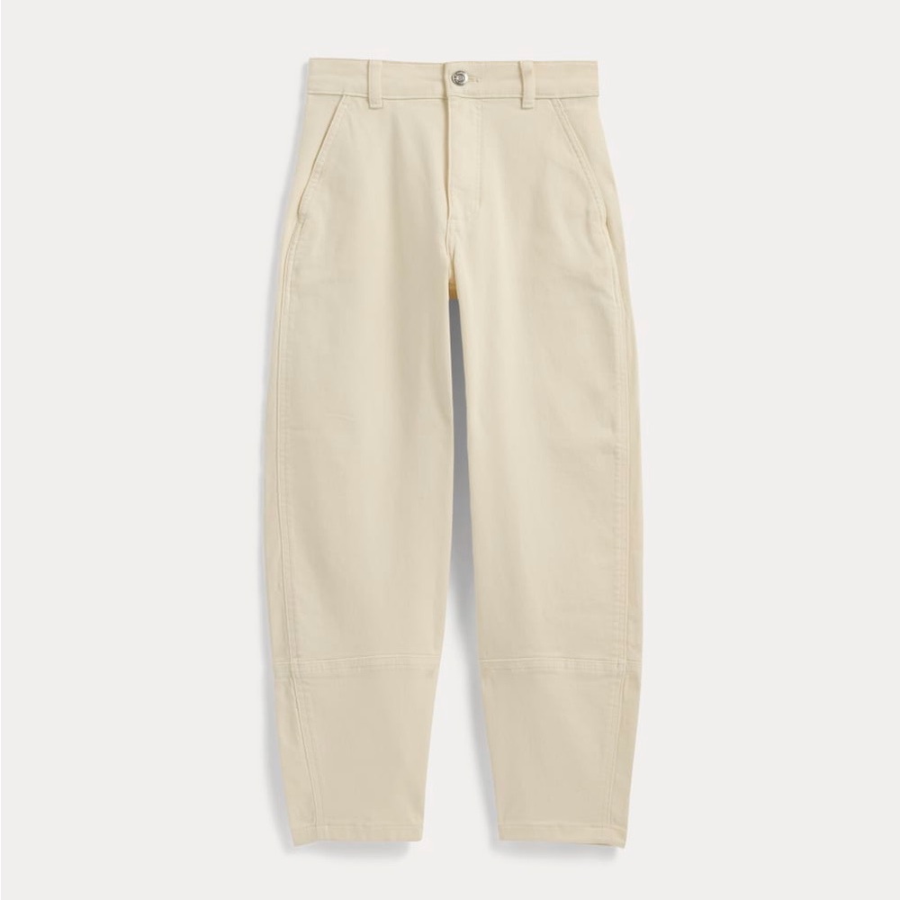 Everlane Off-White Barrel Pants
